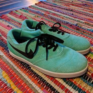 Nike SB Eric Koston 2 Lunarlon teal suede shoes